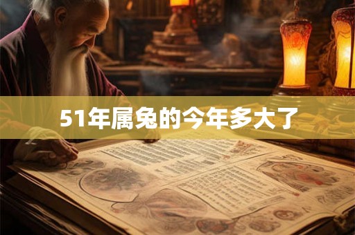 51年属兔的今年多大了