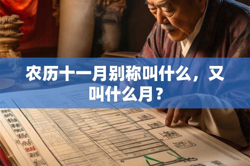 农历十一月别称叫什么,又叫什么月? 农历十一月别称叫什么,又叫什么月?