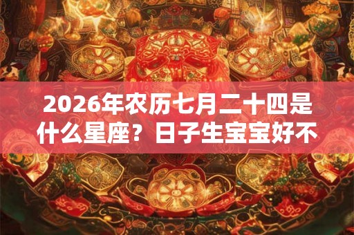 2026年农历七月二十四是什么星座？日子生宝宝好不好？