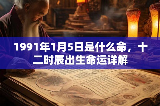 1991年1月5日是什么命，十二时辰出生命运详解