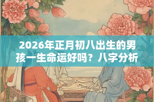 2026年正月初八出生的男孩一生命运好吗？八字分析