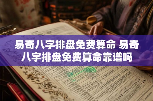 易奇八字排盘免费算命 易奇八字排盘免费算命靠谱吗 易奇八字排盘免费算命 易奇八字排盘免费算命靠谱吗