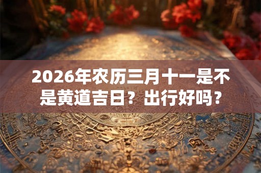2026年农历三月十一是不是黄道吉日？出行好吗？