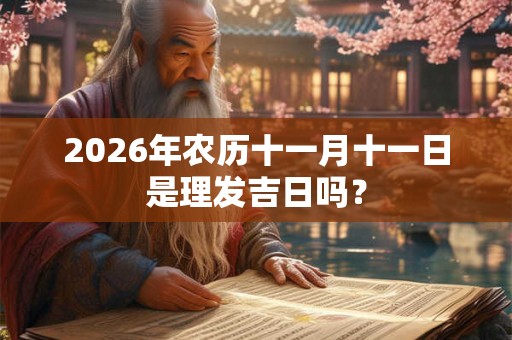 2026年农历十一月十一日是理发吉日吗？