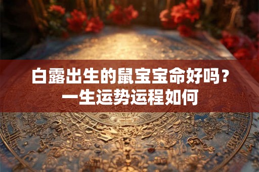 白露出生的鼠宝宝命好吗？一生运势运程如何