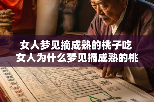 女人梦见摘成熟的桃子吃 女人为什么梦见摘成熟的桃子吃 女人梦见摘成熟的桃子吃 女人为什么梦见摘成熟的桃子吃