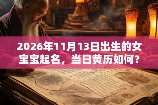 2026年11月13日出生的女宝宝起名，当日黄历如何？