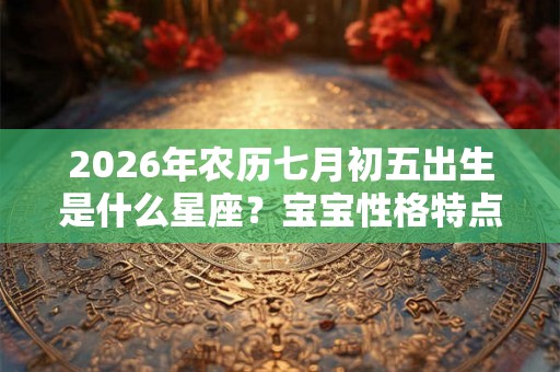 2026年农历七月初五出生是什么星座?宝宝性格特点? 2026年农历七月初五出生是什么星座?宝宝性格特点?