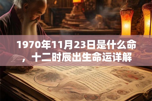 1970年11月23日是什么命,十二时辰出生命运详解 1970年11月23日是什么命,十二时辰出生命运详解