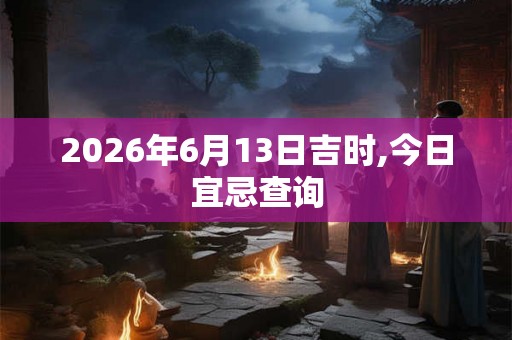 2026年6月13日吉时,今日宜忌查询
