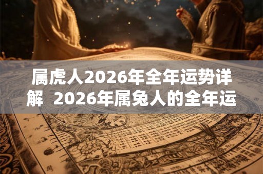 属虎人2026年全年运势详解  2026年属兔人的全年运势