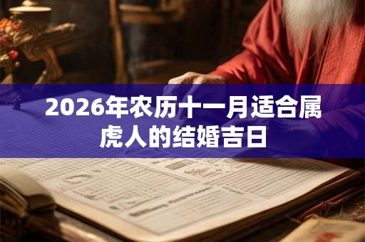 2026年农历十一月适合属虎人的结婚吉日