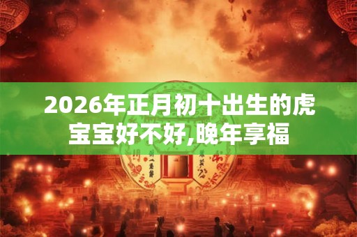 2026年正月初十出生的虎宝宝好不好,晚年享福
