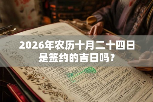 2026年农历十月二十四日是签约的吉日吗？