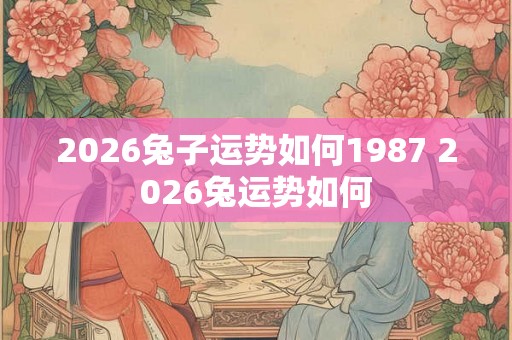 2026兔子运势如何1987 2026兔运势如何