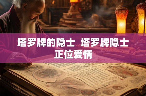 塔罗牌的隐士  塔罗牌隐士正位爱情