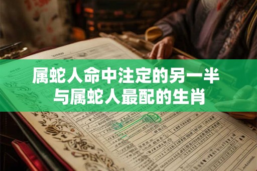 属蛇人命中注定的另一半 与属蛇人最配的生肖 属蛇人命中注定的另一半 与属蛇人最配的生肖