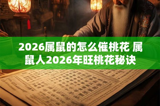 2026属鼠的怎么催桃花 属鼠人2026年旺桃花秘诀