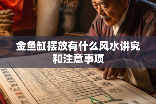 金鱼缸摆放有什么风水讲究和注意事项 金鱼缸摆放有什么风水讲究和注意事项