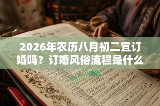 2026年农历八月初二宜订婚吗？订婚风俗流程是什么？