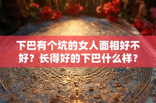 下巴有个坑的女人面相好不好？长得好的下巴什么样？