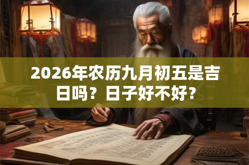 2026年农历九月初五是吉日吗？日子好不好？