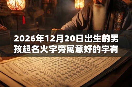 2026年12月20日出生的男孩起名火字旁寓意好的字有哪些? 2026年12月20日出生的男孩起名火字旁寓意好的字有哪些?