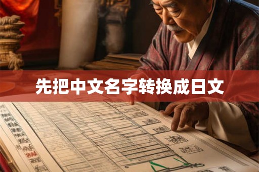 先把中文名字转换成日文