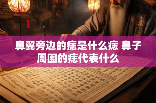 鼻翼旁边的痣是什么痣 鼻子周围的痣代表什么