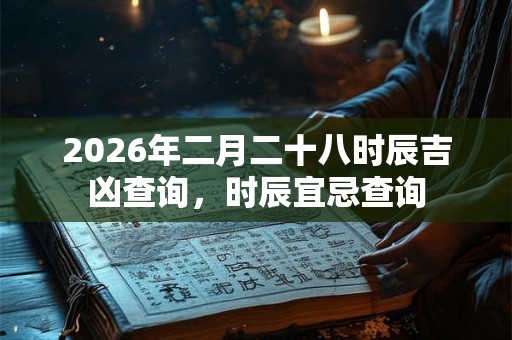 2026年二月二十八时辰吉凶查询，时辰宜忌查询