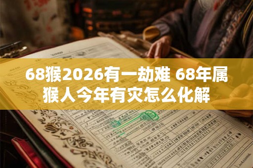 68猴2026有一劫难 68年属猴人今年有灾怎么化解 68猴2026有一劫难 68年属猴人今年有灾怎么化解