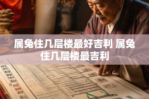 属兔住几层楼最好吉利 属兔住几层楼最吉利