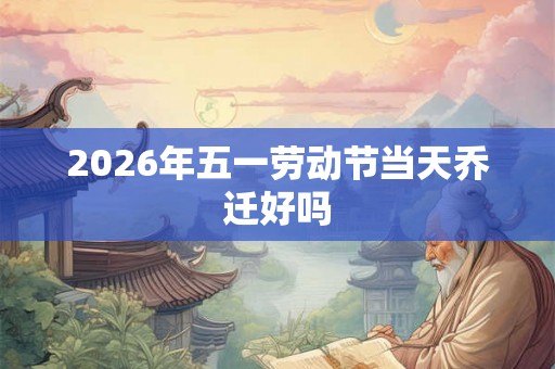 2026年五一劳动节当天乔迁好吗
