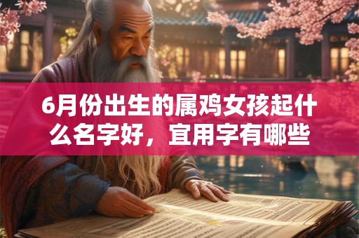 6月份出生的属鸡女孩起什么名字好，宜用字有哪些