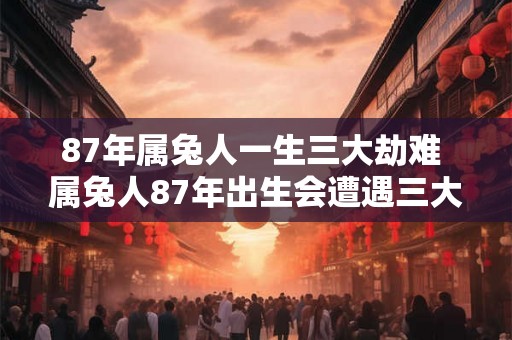 87年属兔人一生三大劫难 属兔人87年出生会遭遇三大劫难吗