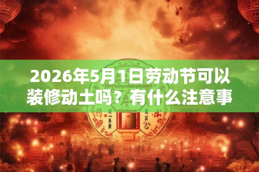 2026年5月1日劳动节可以装修动土吗？有什么注意事项？