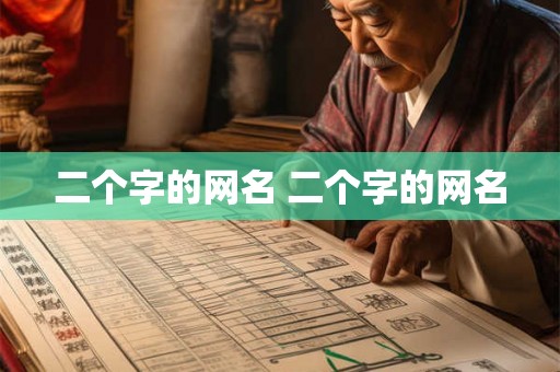 二个字的网名 二个字的网名