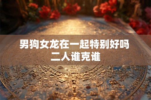 男狗女龙在一起特别好吗 二人谁克谁