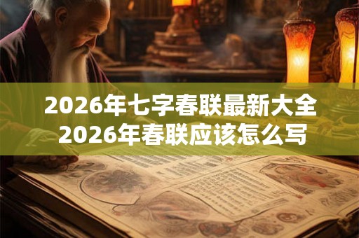 2026年七字春联最新大全 2026年春联应该怎么写