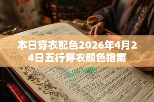 本日穿衣配色2026年4月24日五行穿衣颜色指南