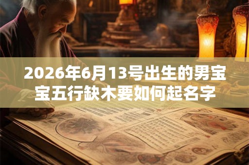 2026年6月13号出生的男宝宝五行缺木要如何起名字 2026年6月13号出生的男宝宝五行缺木要如何起名字