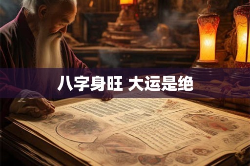 八字身旺 大运是绝