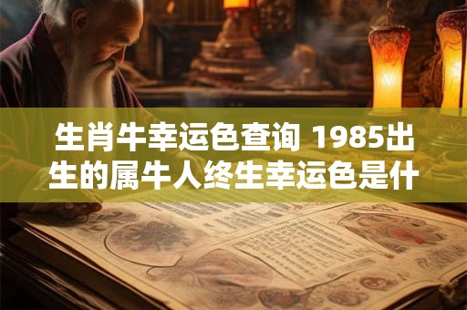 生肖牛幸运色查询 1985出生的属牛人终生幸运色是什么