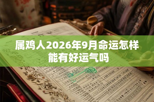 属鸡人2026年9月命运怎样 能有好运气吗
