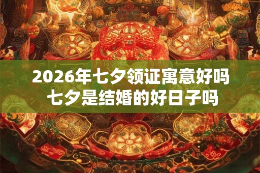 2026年七夕领证寓意好吗 七夕是结婚的好日子吗