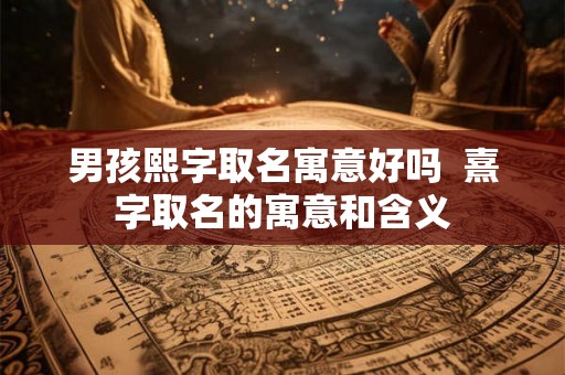 男孩熙字取名寓意好吗 熹字取名的寓意和含义 男孩熙字取名寓意好吗 熹字取名的寓意和含义