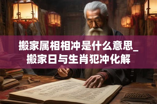 搬家属相相冲是什么意思_搬家日与生肖犯冲化解 搬家属相相冲是什么意思_搬家日与生肖犯冲化解