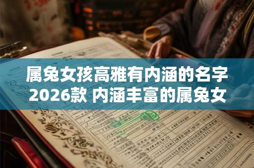 属兔女孩高雅有内涵的名字2026款 内涵丰富的属兔女孩名字