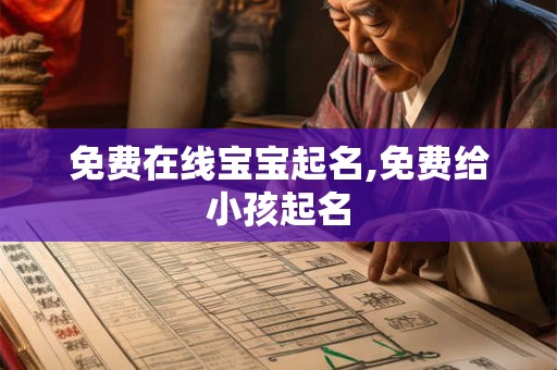 免费在线宝宝起名,免费给小孩起名