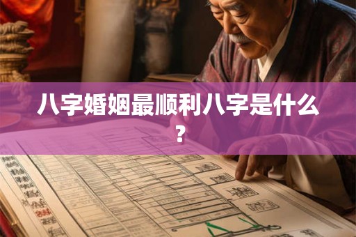 八字婚姻最顺利八字是什么？
